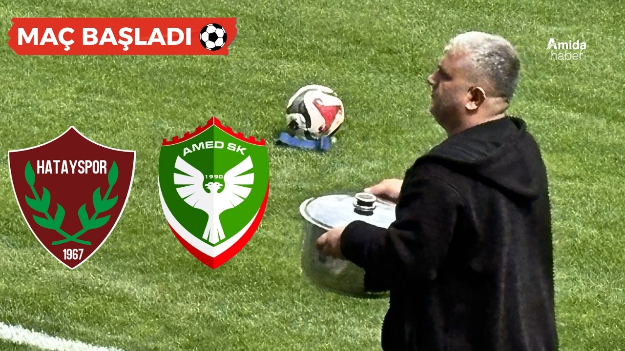 Amedspor maçı başladı: Sarmalı destek
