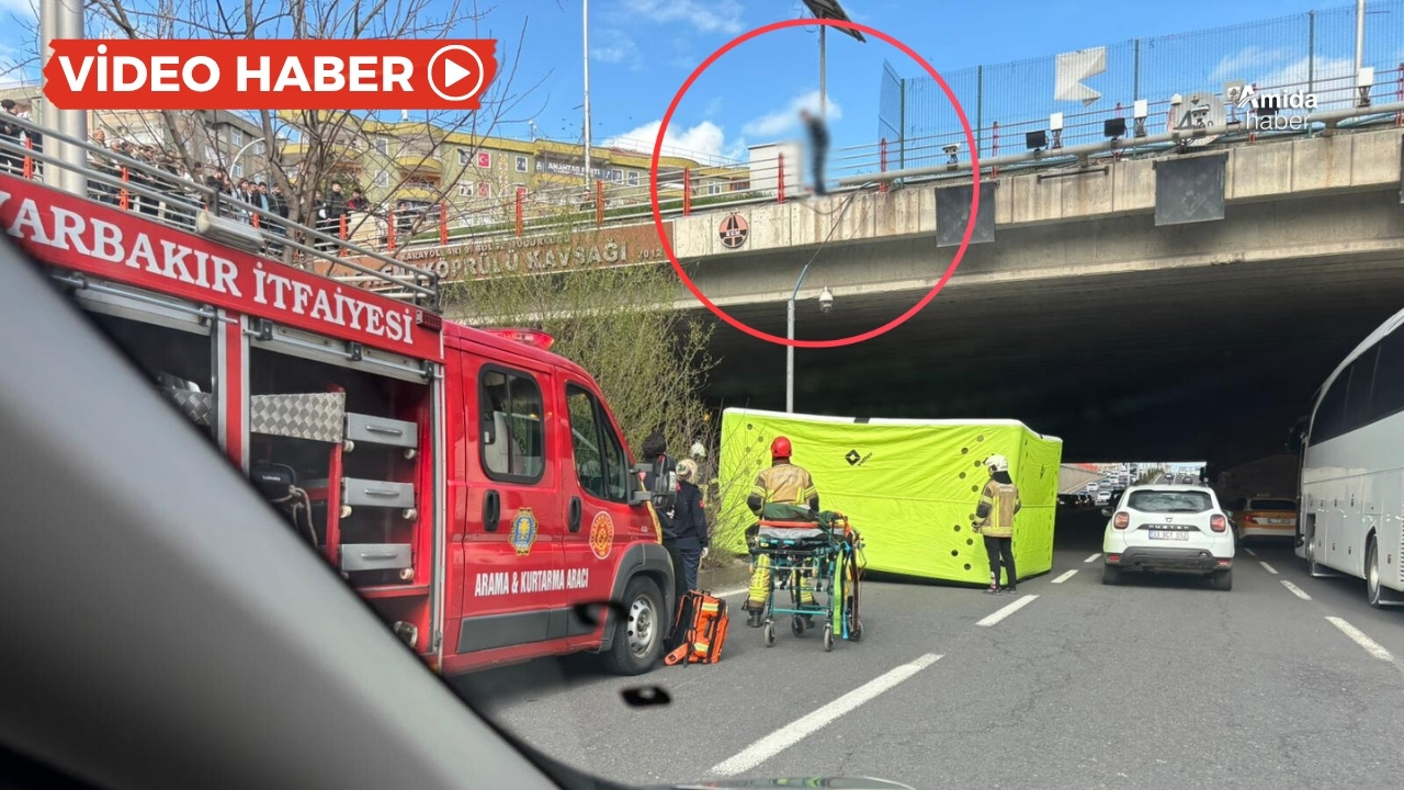 Diyarbakır'da köprüye çıkan genç ikna edildi