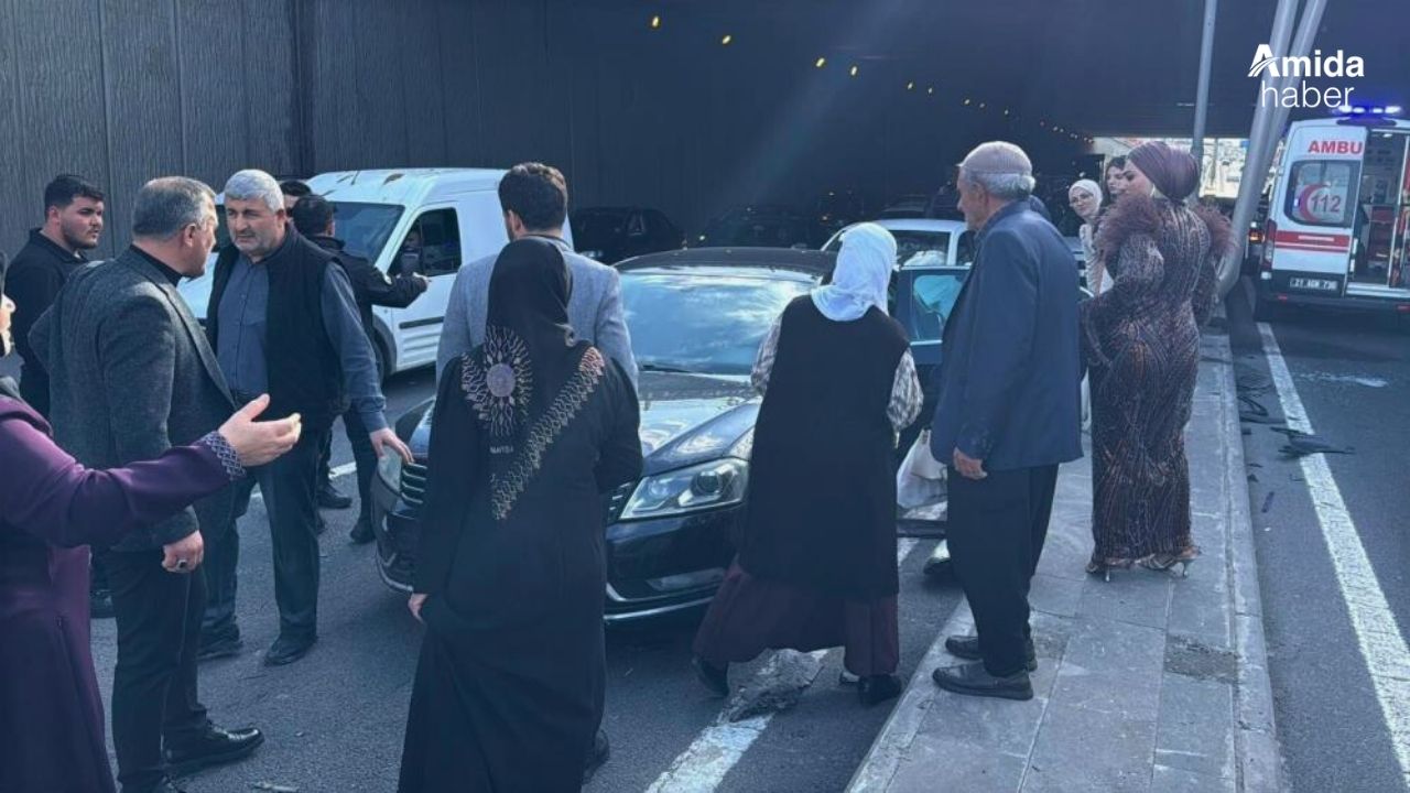 Diyarbakır'da düğün yolunda faciadan dönüldü