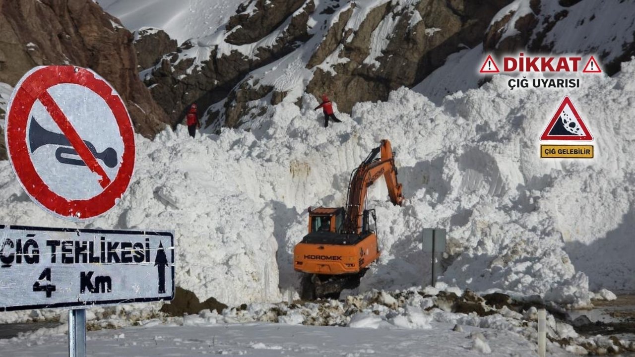 Van ve ilçeleri için çığ alarmı