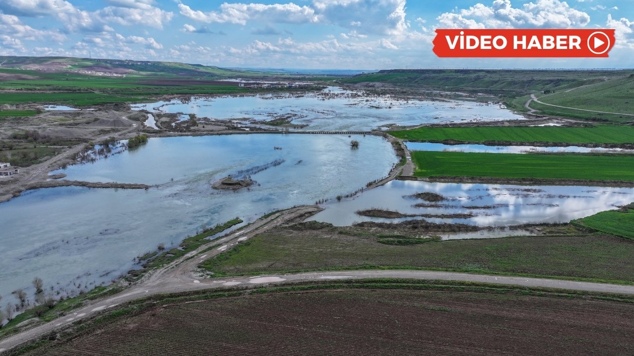 Diyarbakır'da araziler su altında kaldı
