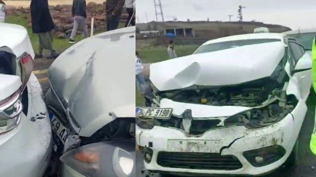 Diyarbakır’da cenaze konvoyu kazaya karıştı: 4 yaralı