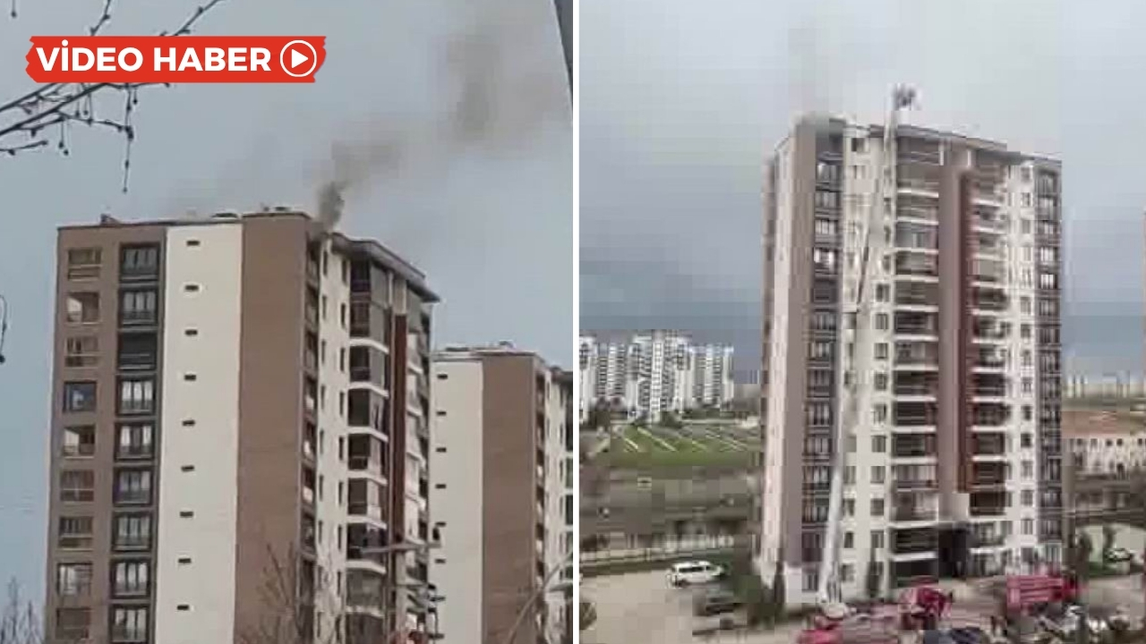 Diyarbakır’da 14 katlı binada yangın