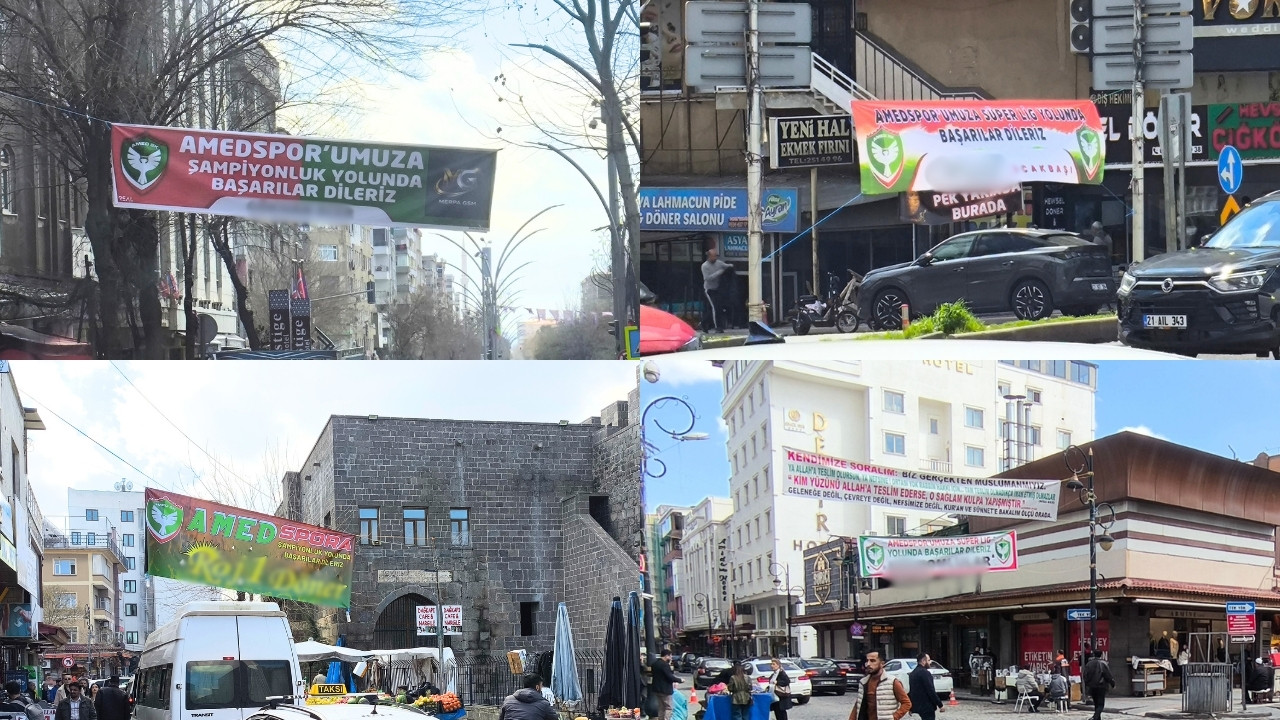 Diyarbakır ‘yeşil-kırmızıya’ büründü