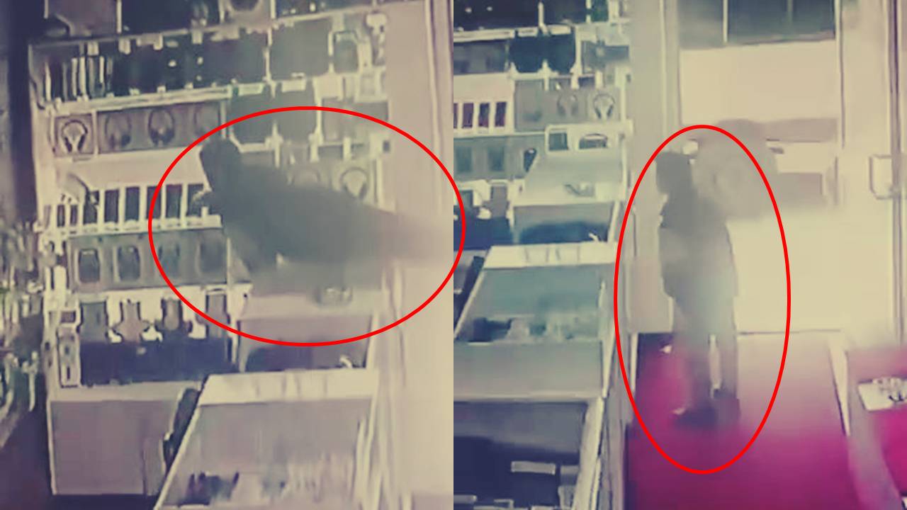 Diyarbakır: Boyu yetmedi, masaya çıkıp çaldı