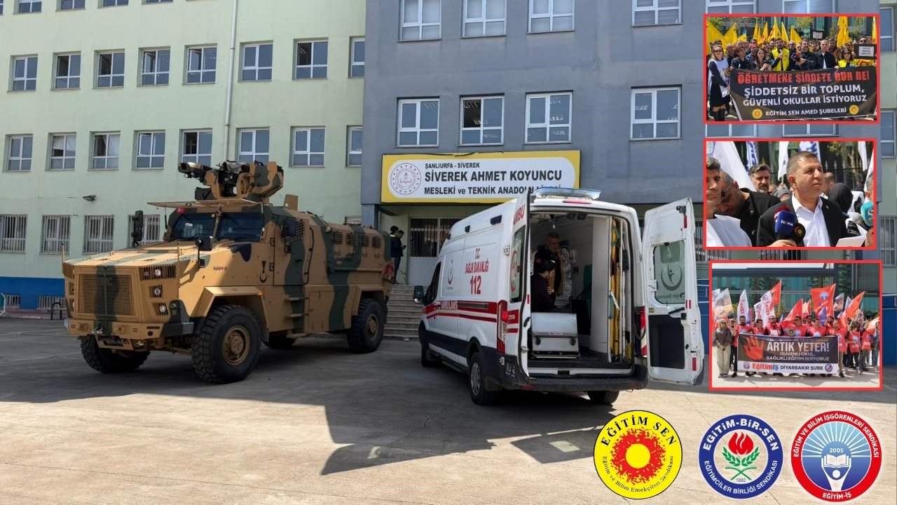 Diyarbakır’da öğretmenler iş bıraktı