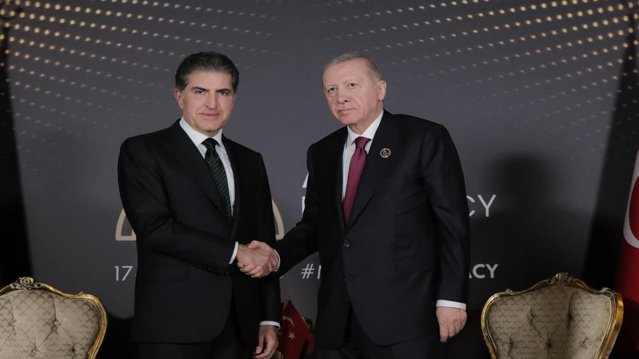 Erdoğan ve Barzani Antalya'da bir araya geldi