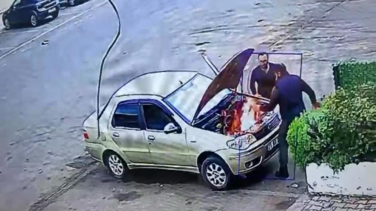 Diyarbakır’da ilginç anlar: Üfleyerek söndürmeye çalıştı