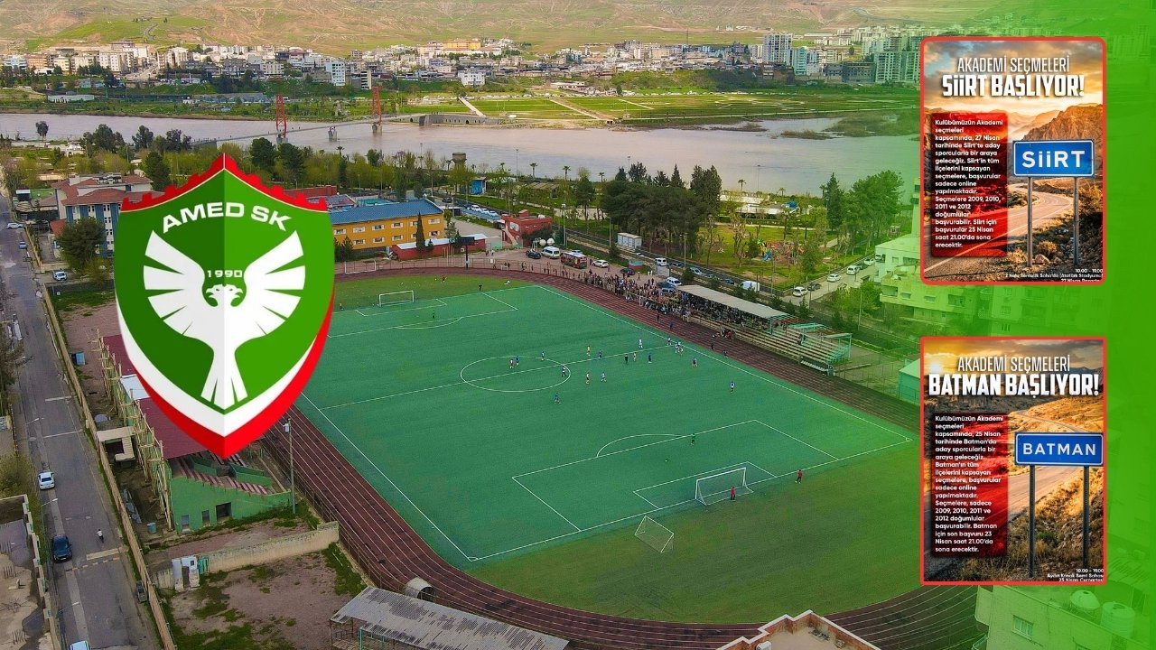 Batman ve Siirt'te Amedspor Akademi seçmeleri başlıyor