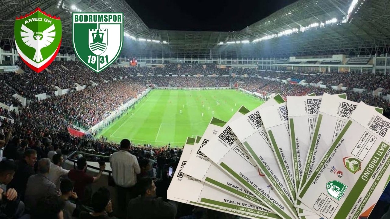Amedspor Bodrum maçı için geri sayım: Biletler tükendi
