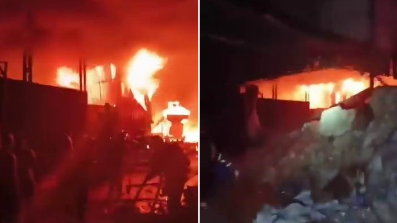 Diyarbakır'da geri dönüşüm tesisinde yangın