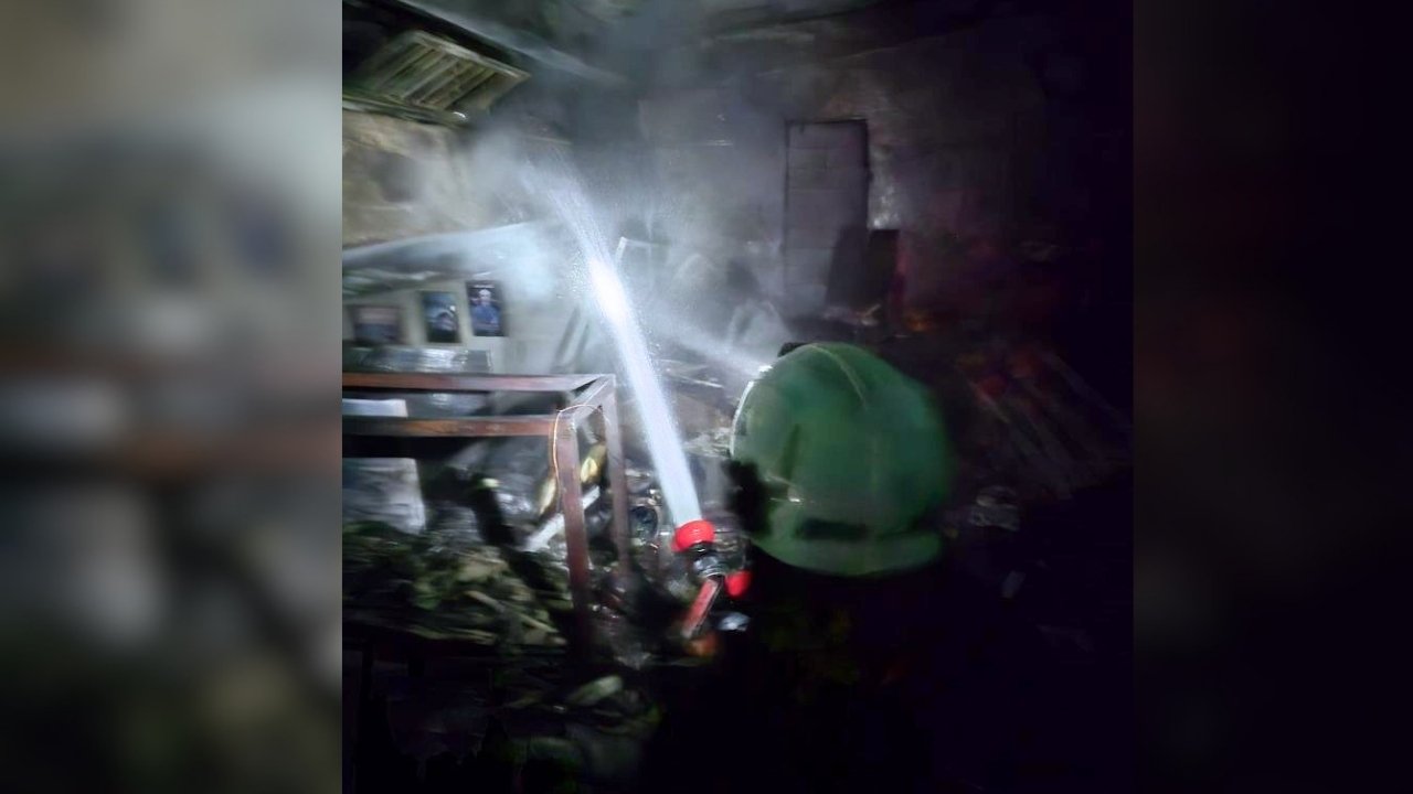 Diyarbakır’da bir iş yerinde yangın paniği