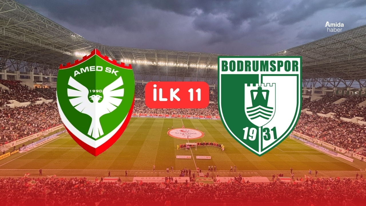 Amedspor’un Bodrum maçı 11’i belli oldu: Murat’ın yerine sürpriz isim