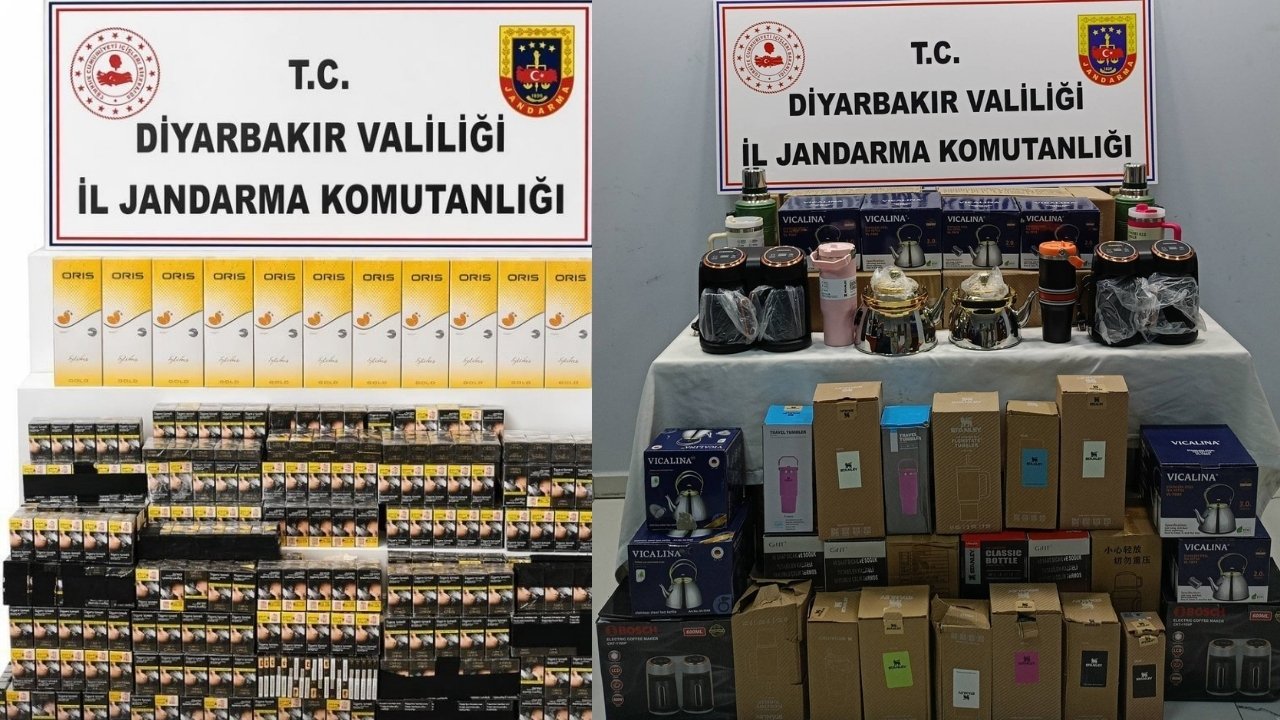 Diyarbakır’da on binlerce kaçak ürün ele geçirildi