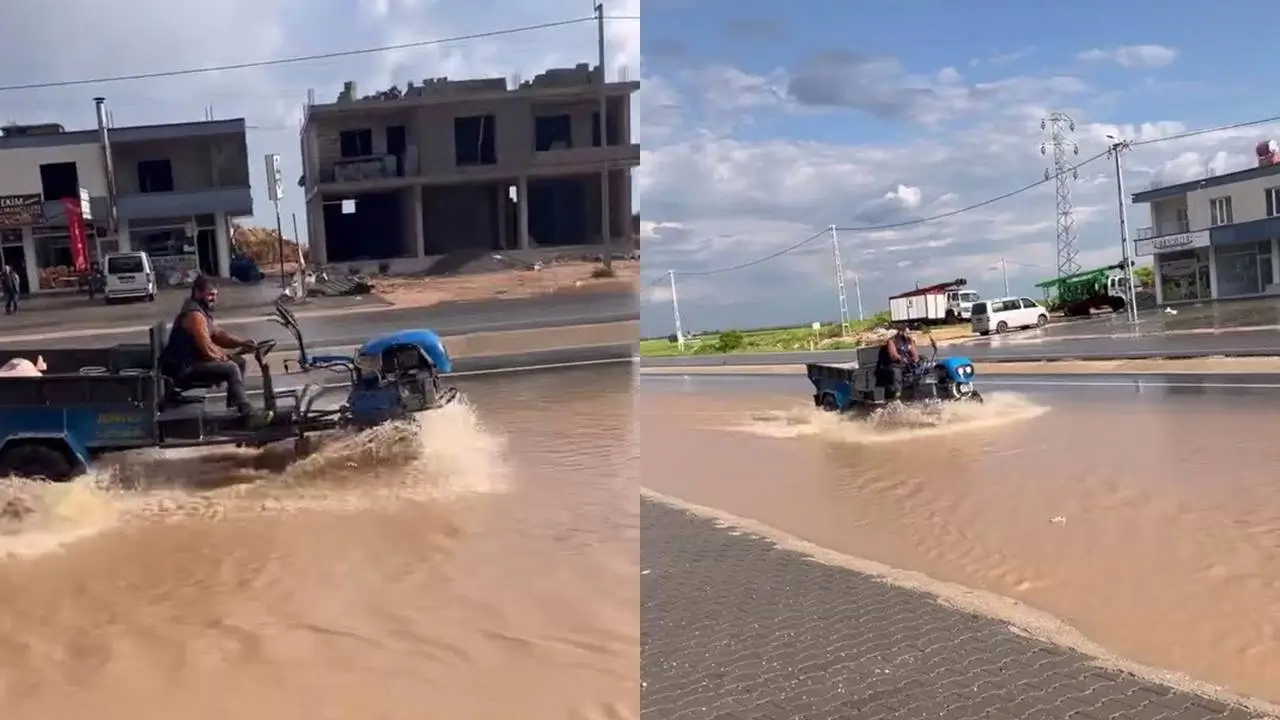 Adıyaman Diyarbakır yolu göle döndü