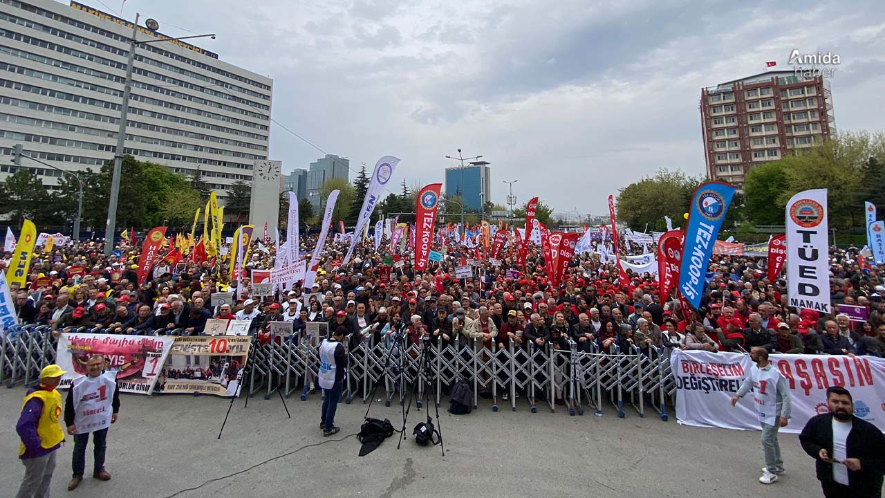 Ankara’da emekçiler talepleriyle yürüdü