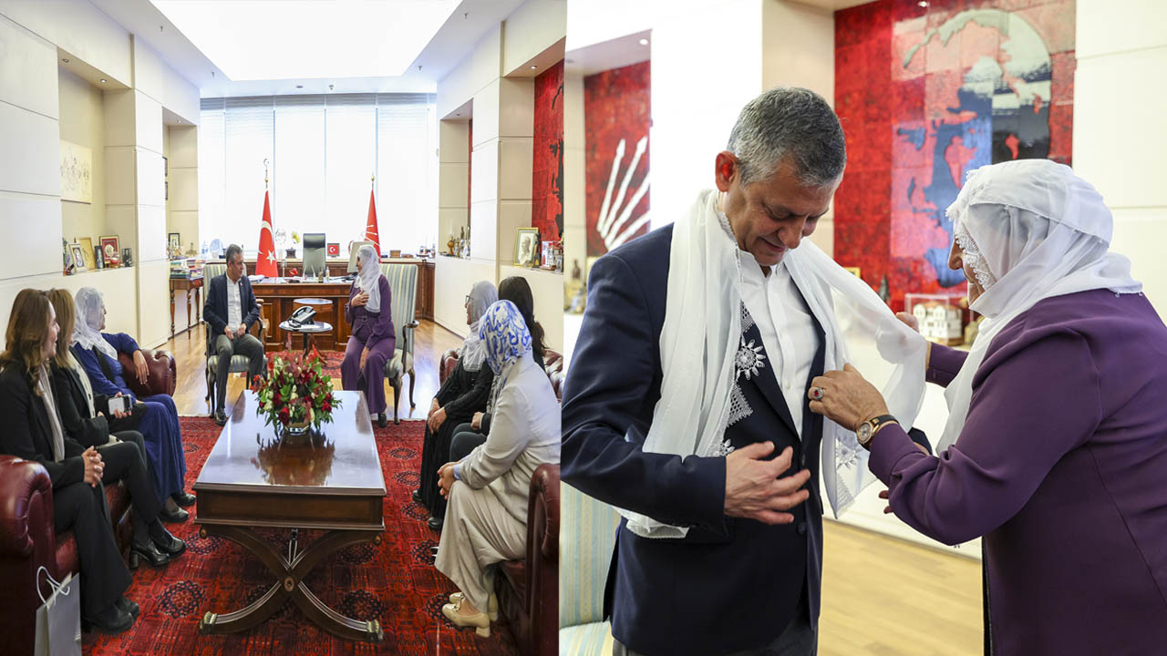Barış Annelerinden Özel’e beyaz tülbent