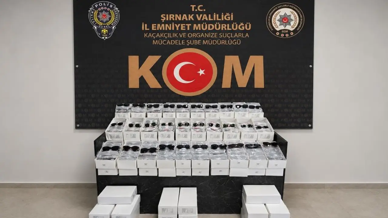 Şırnak’ta kaçak gözlük operasyonu