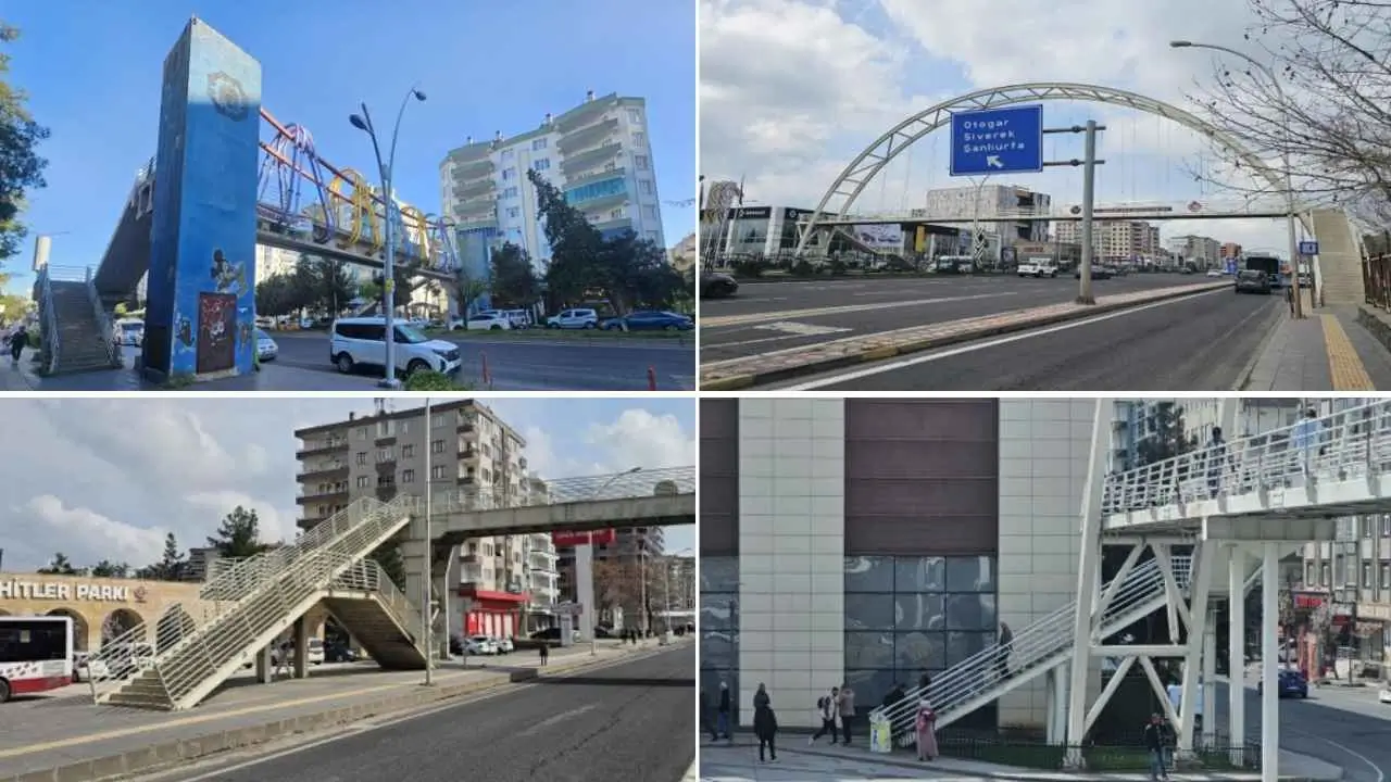 Diyarbakır'daki üst geçitlerde ‘geçit’ yok: Ne rampa var ne asansör