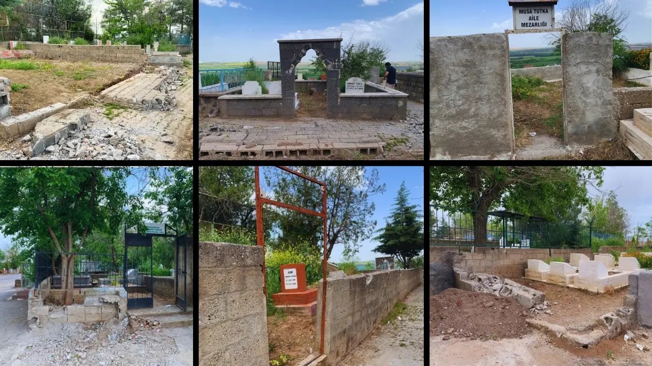 Diyarbakır'da mezarlık soygunu: Kapı-kilit bırakmadılar