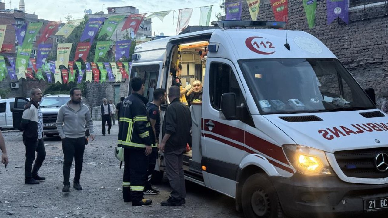 Diyarbakır'da 6 katlı binada yangın