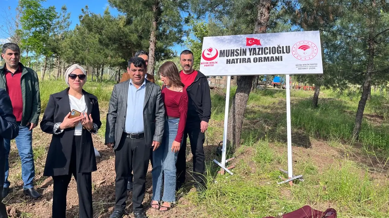 Diyarbakır’da Muhsin Yazıcıoğlu adına hatıra ormanı kuruldu