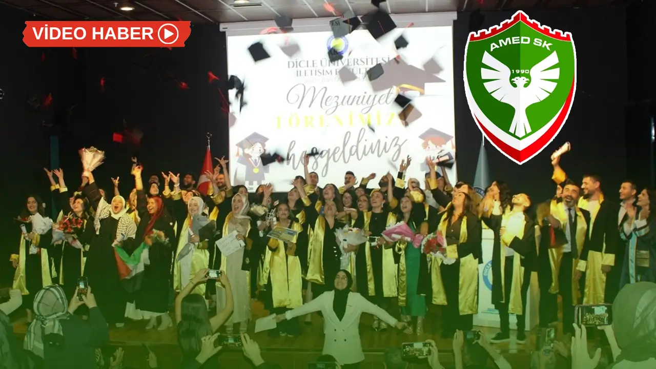 Diyarbakır’daki mezuniyette Amedspor coşkusu