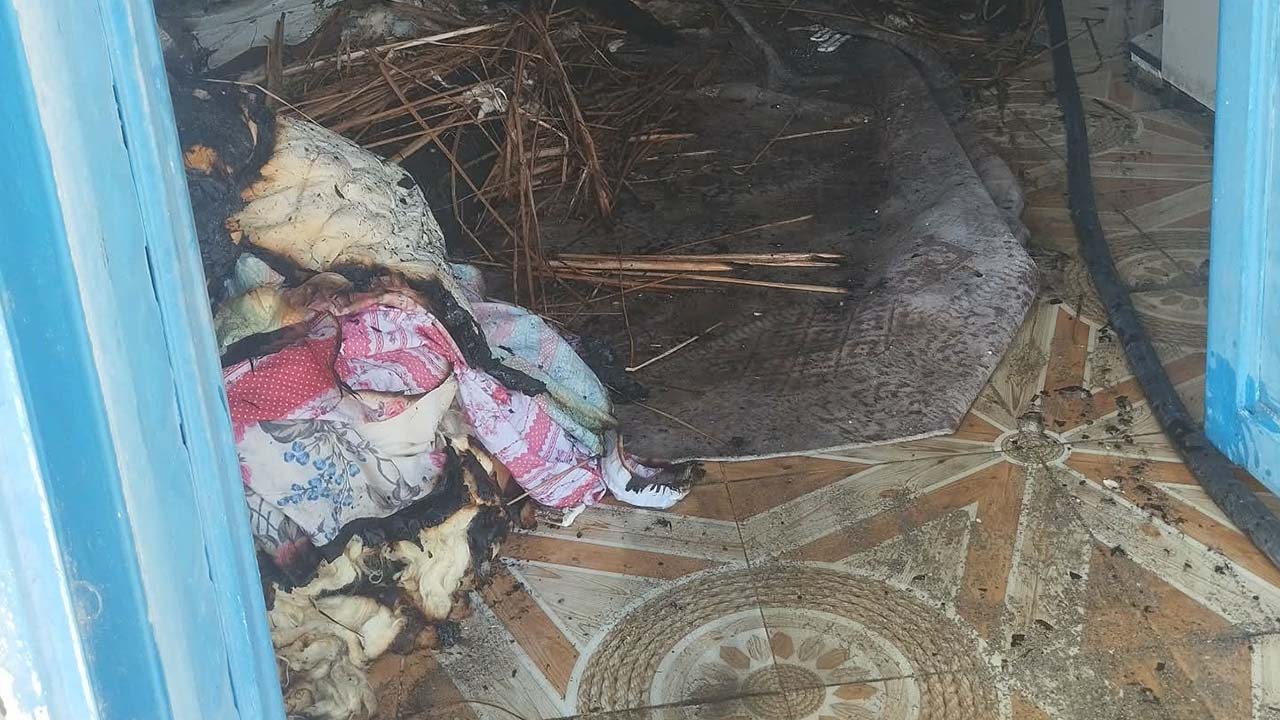 Şanlıurfa’da ev yangını