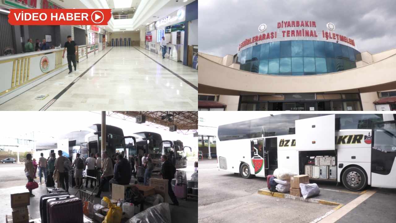 Diyarbakır Otogarı'nda peronlar doldu, kasalar boş!