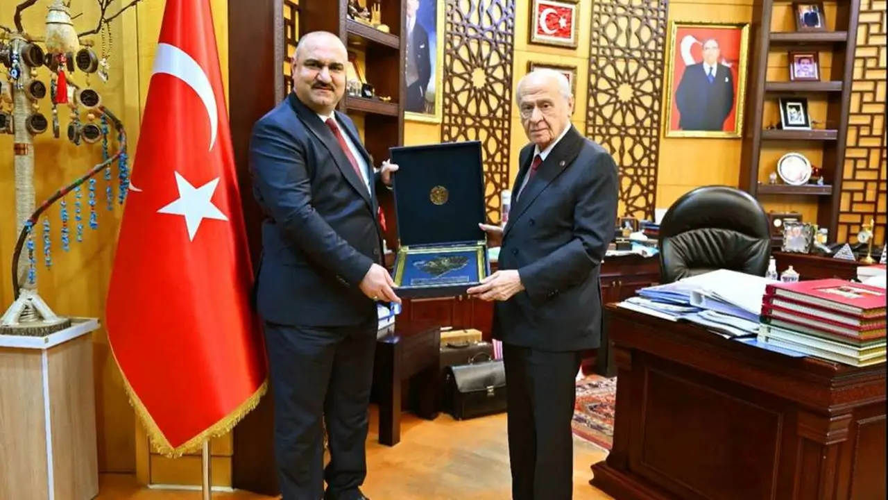 Kerkük’ün Türkmen valisinden Bahçeli’ye ziyaret