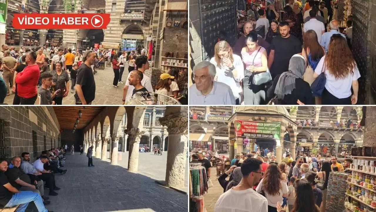 Sur'da bayram trafiği: Ciğerciler ve kafeler doldu