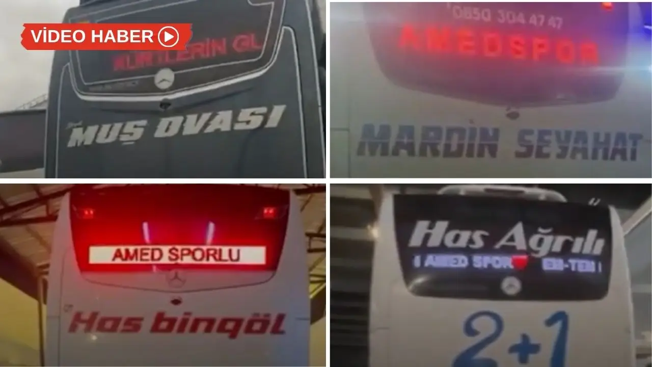 Yolcu otobüslerinde yeni akım: Şampiyon Amedspor!