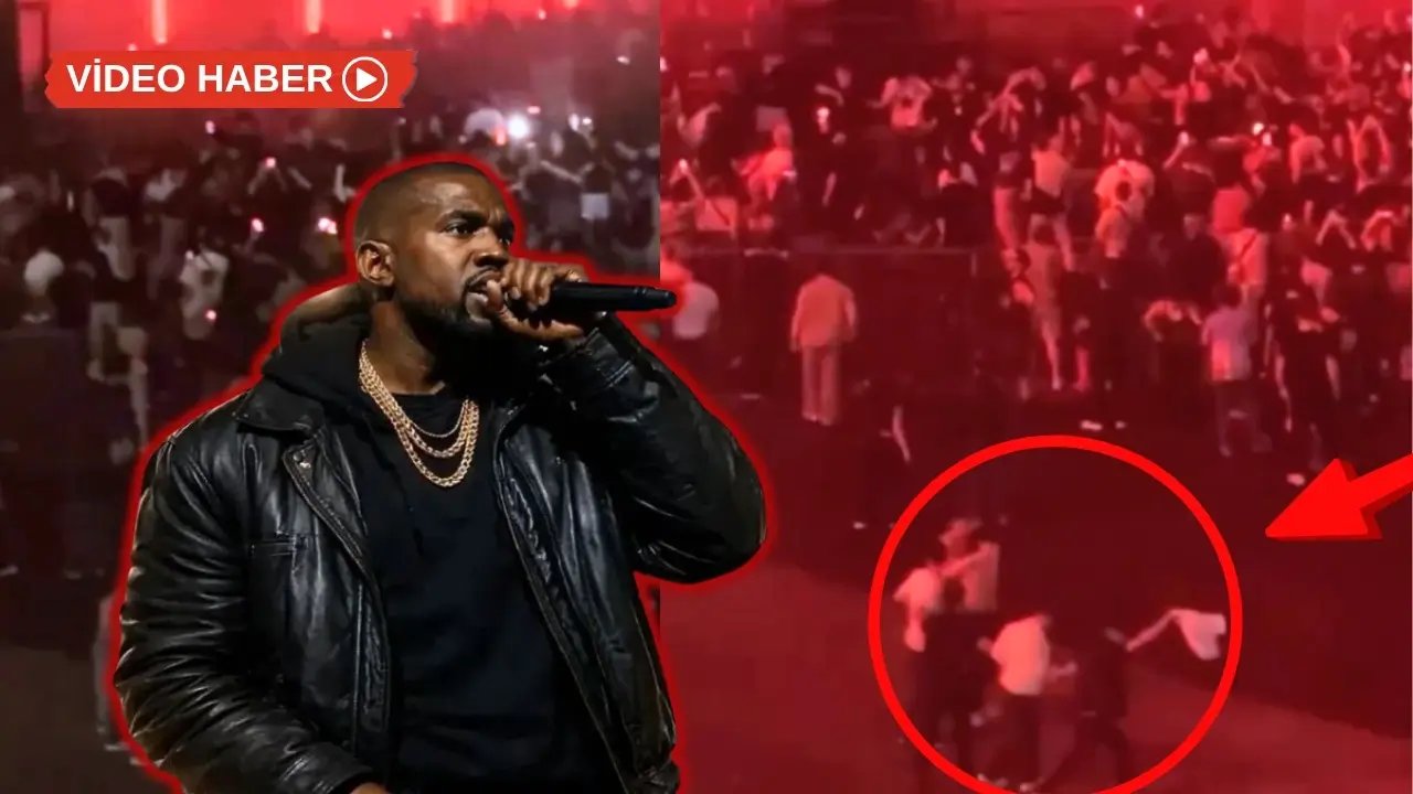 Kanye West konserinde halay şov