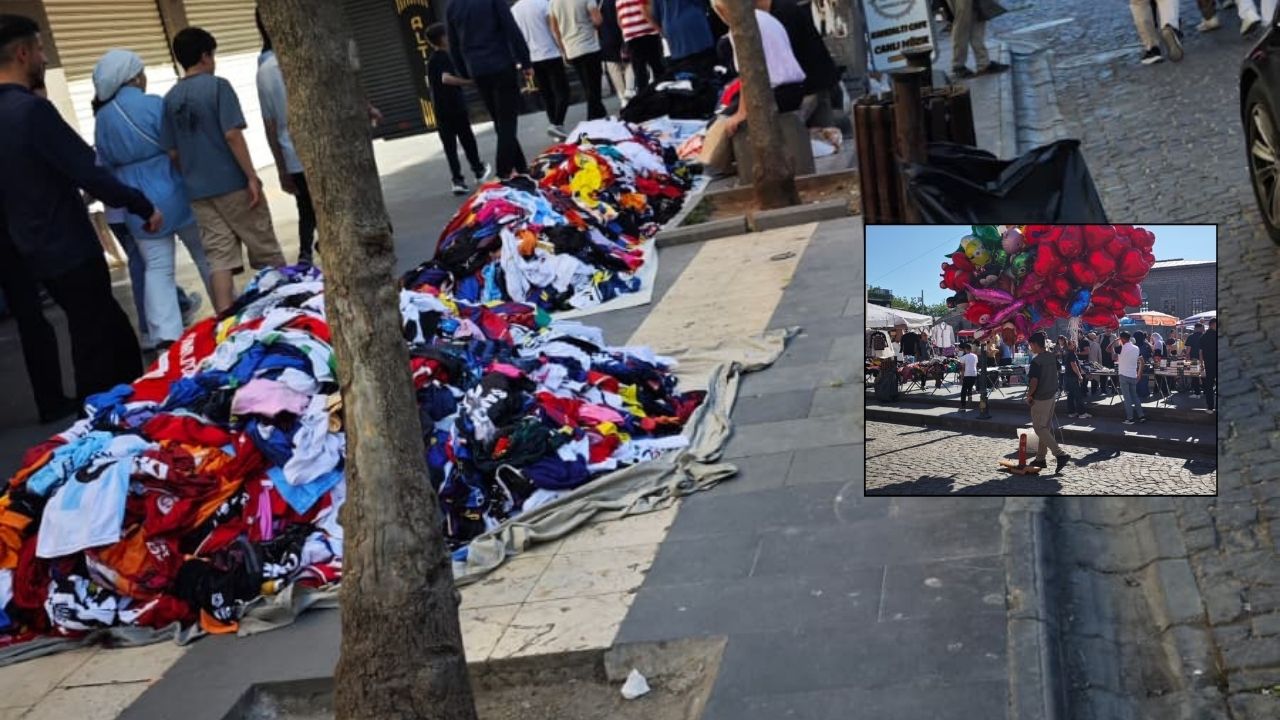Diyarbakır Sur'da kaldırımlar işgal altında