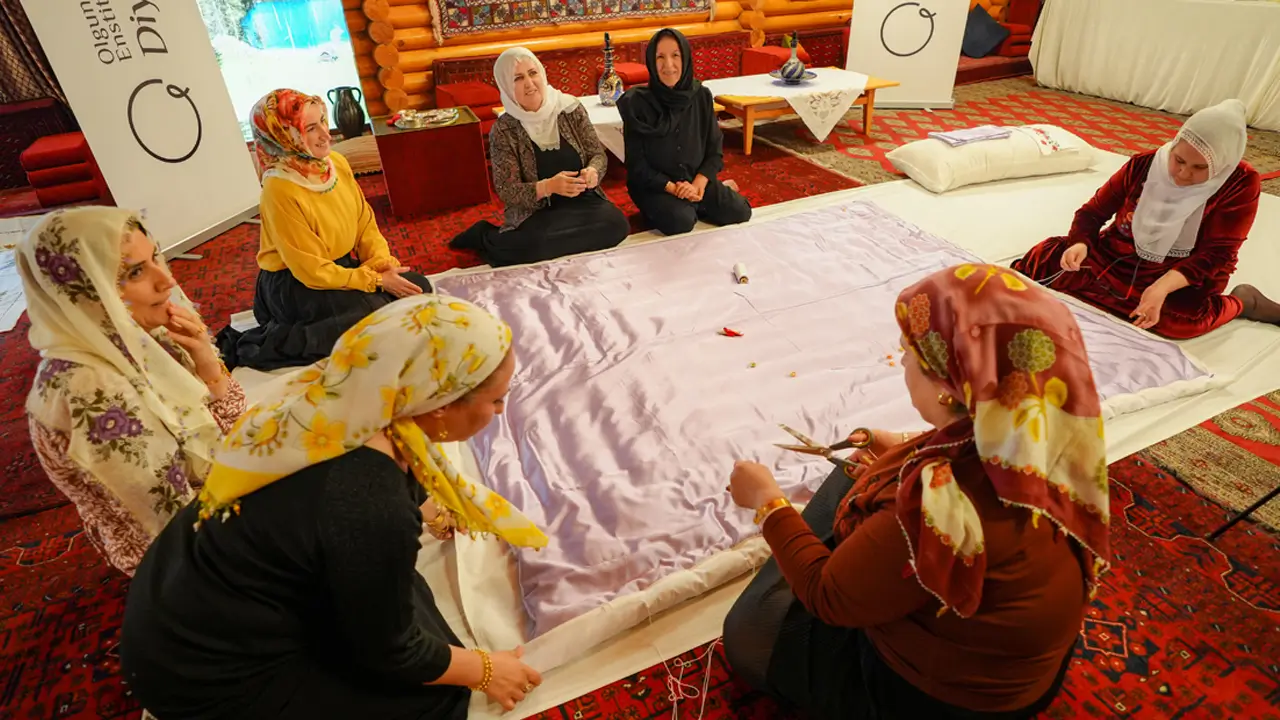 Diyarbakır’da ‘damat yorganı’ geleneği canlandı