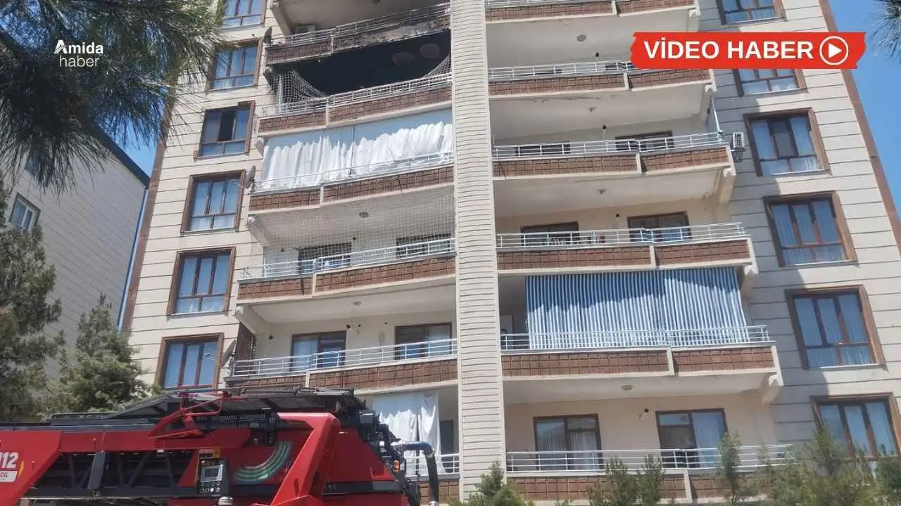 Diyarbakır’da 10 katlı binada yangın paniği