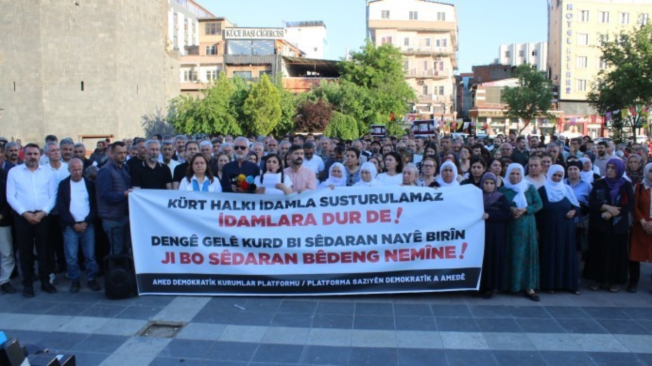 Diyarbakır’da İran’daki idamlar protesto edildi