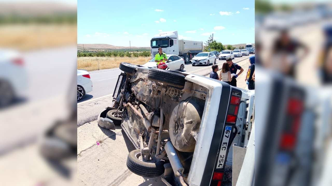 Gaziantep’te otomobil ters döndü: 8 aylık bebek hayatını kay