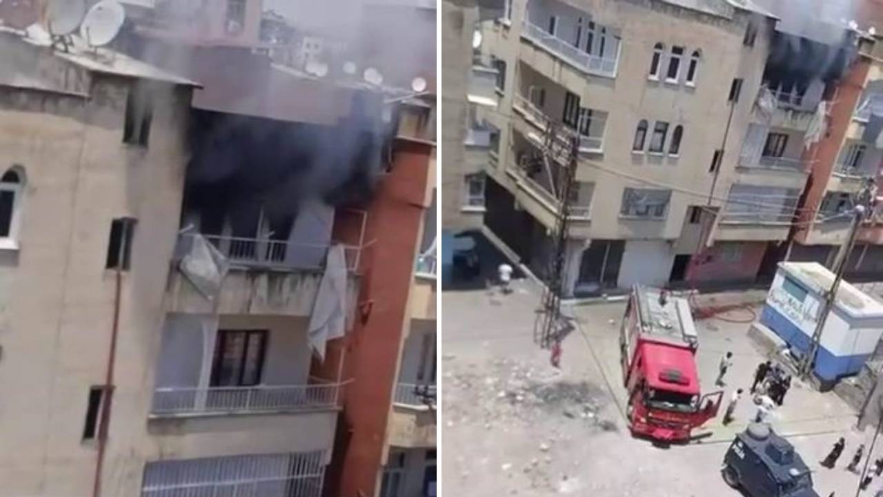 Diyarbakır’da ev yangını paniğe neden oldu