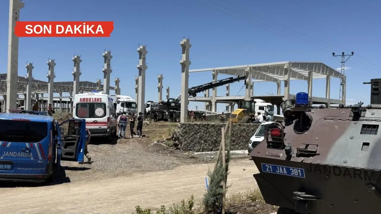 Diyarbakır’da şantiye faciası: Ölü ve yaralılar var