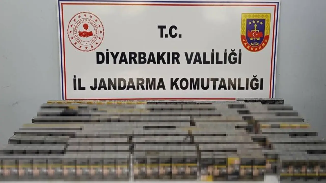 Diyarbakır’da kaçakçılara darbe: Binlerce kaçak sigara ele geçirildi