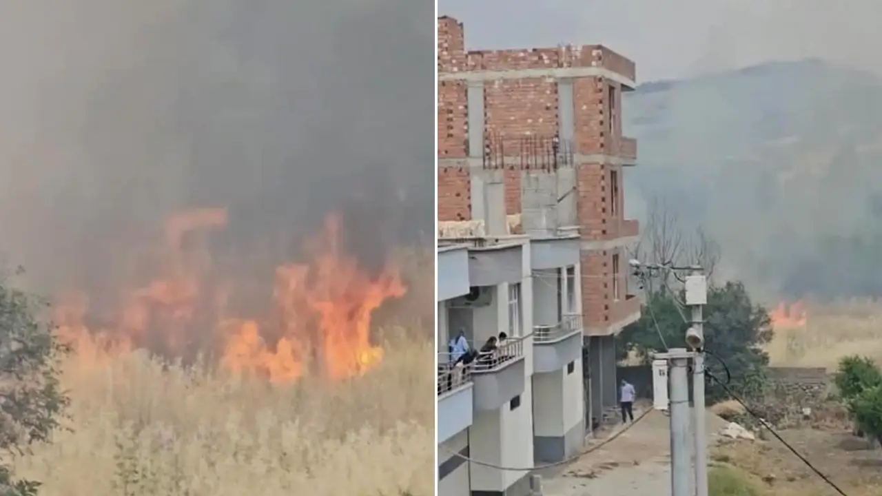 Diyarbakır'da anız yangını korkuttu