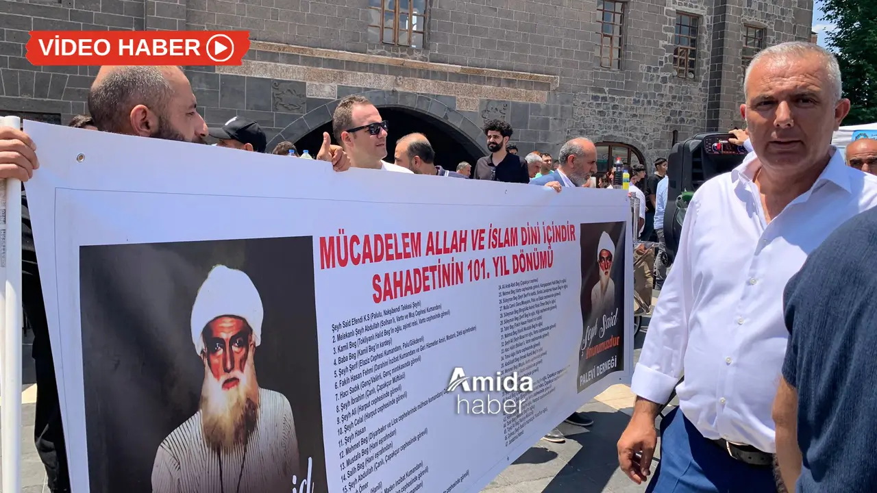 Diyarbakır’da Özgür Özel’e Şeyh Said protestosu