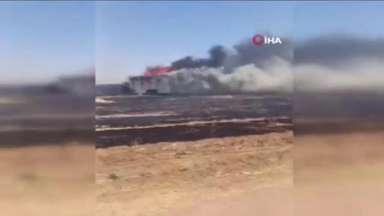 Şanlıurfa'da işçi karavanı küle döndü