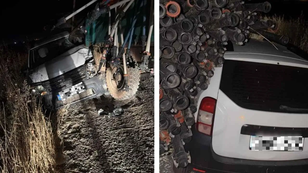 Diyarbakır'da otomobil traktöre çarptı: 1 yaralı