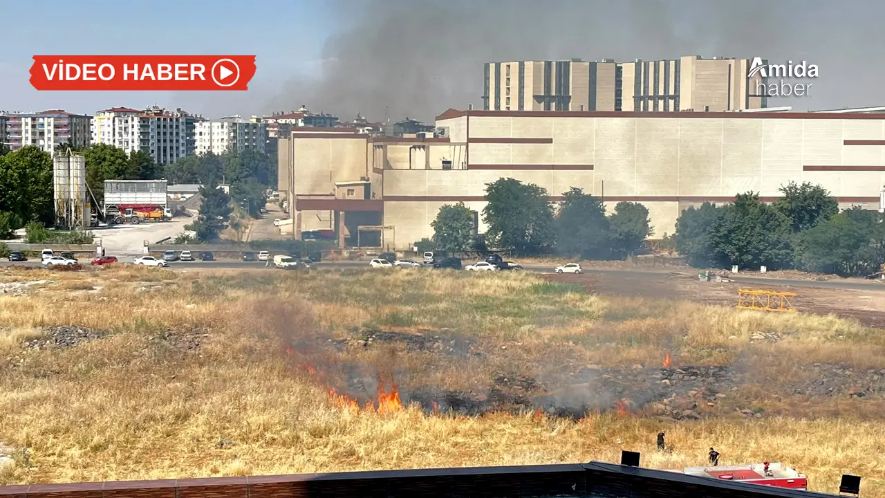 Diyarbakır’da şehir merkezinde yangın paniği
