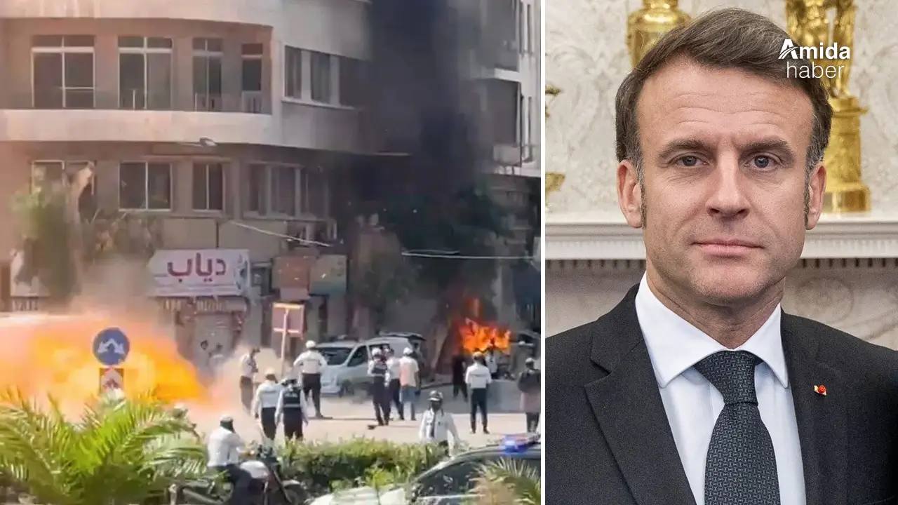 Macron’un Şam’da kaldığı otelin yakınında patlama