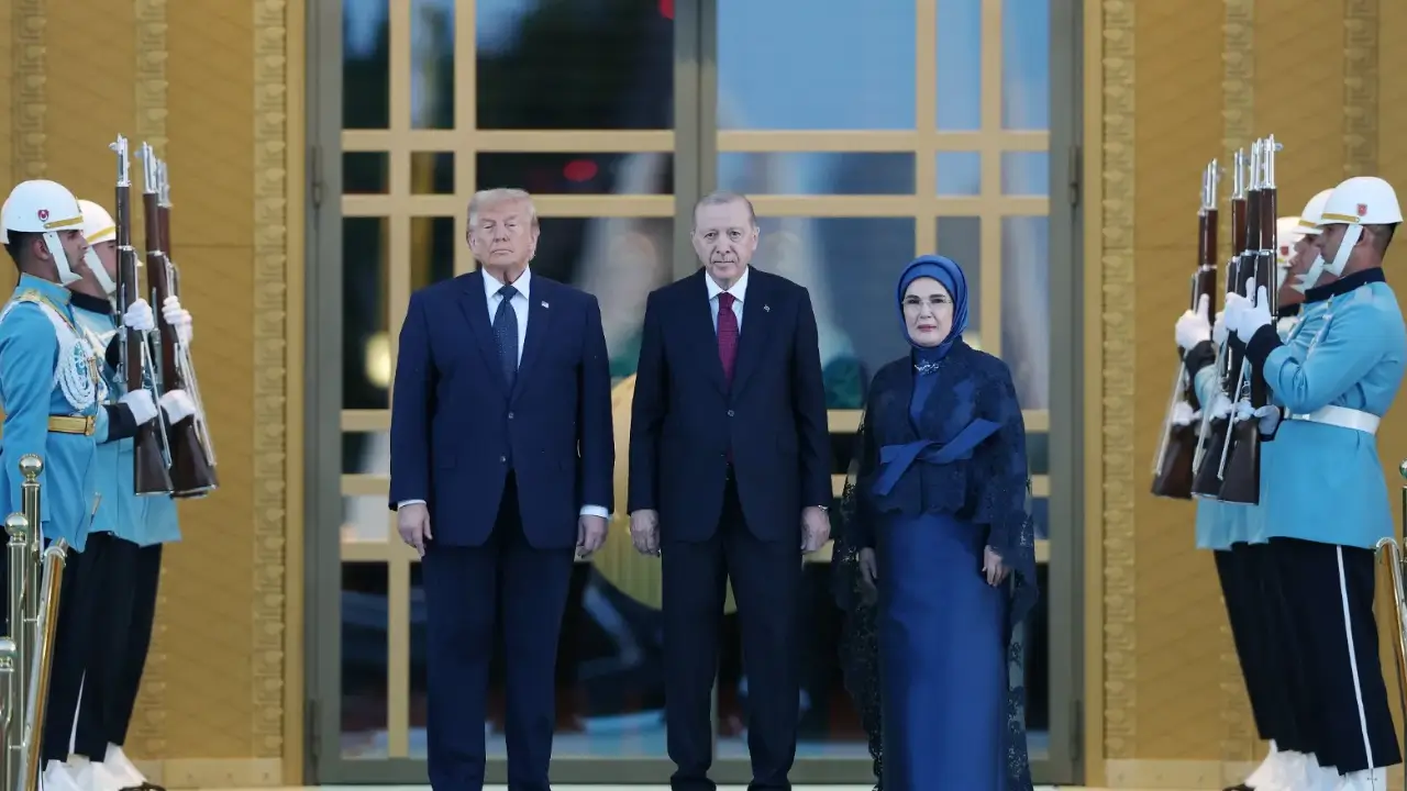 Beştepe'de NATO resepsiyonu: Erdoğan liderleri mehterle karşıladı