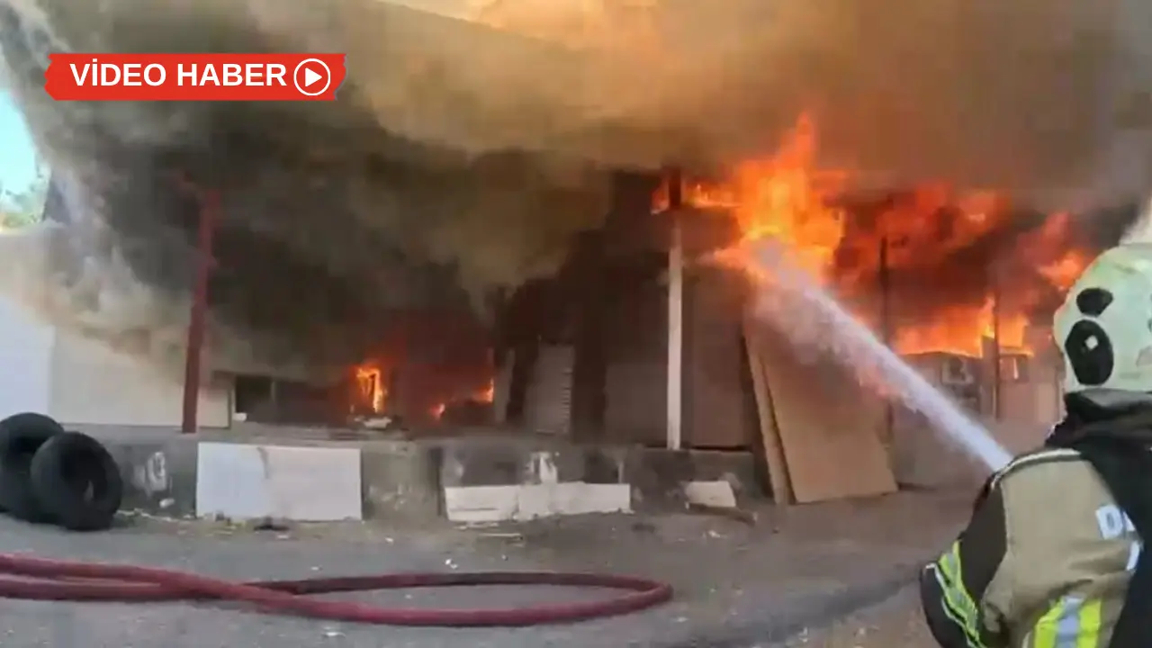 Diyarbakır'da marangoz atölyesinde yangın
