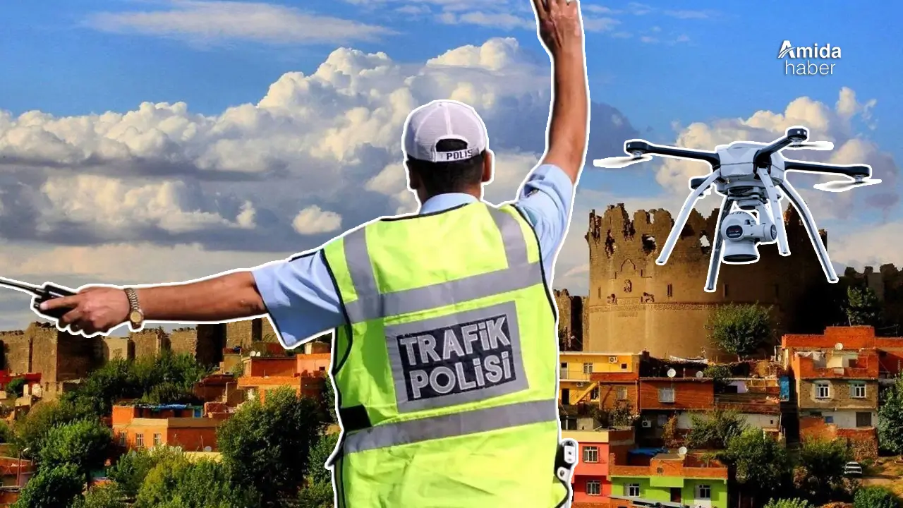 Diyarbakır’da dronlu denetimle sürücülere ceza